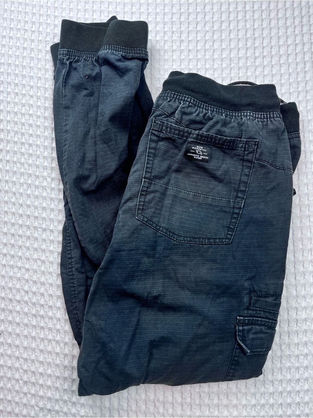 Tony Hawk Black Cargo Jogger Pants – Size M – 100% Cotton – Cargo Pockets